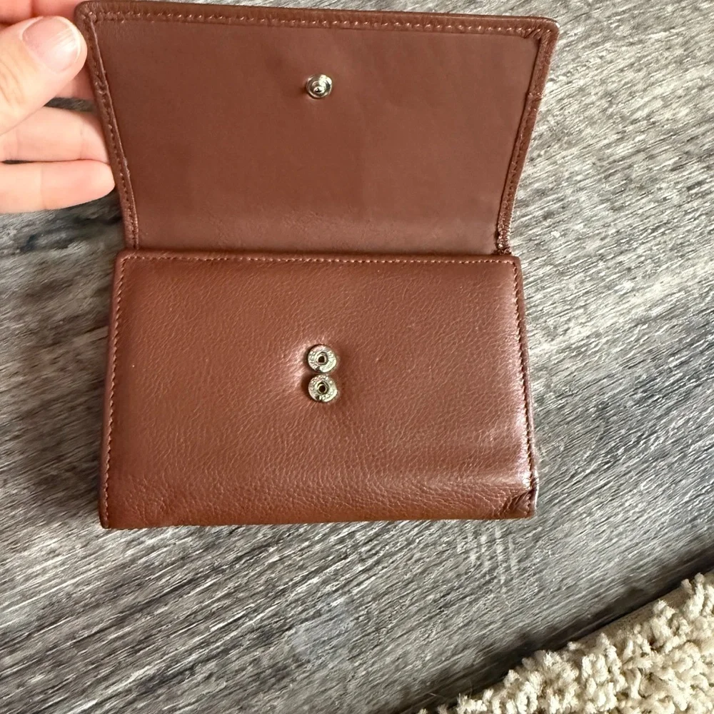 RFID Blocking Women's Leather Trifold Wallet